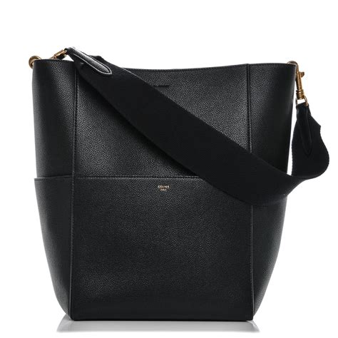 celine black sangle bag|celine calfskin bag.